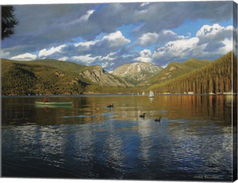 Framed Vista Of Grand Lake, Colorado Print