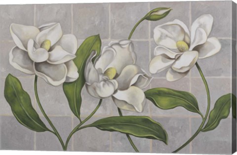 Framed White Magnolia Print