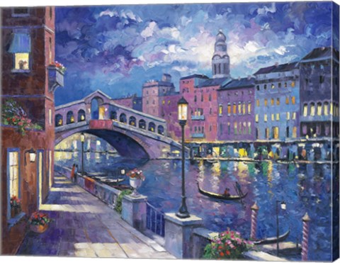 Framed Rialto Bridge Print