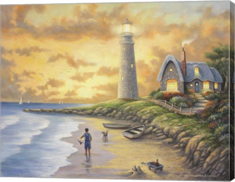 Framed Lighthouse Print