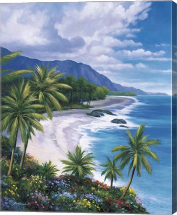 Framed Tropical Paradise I Print