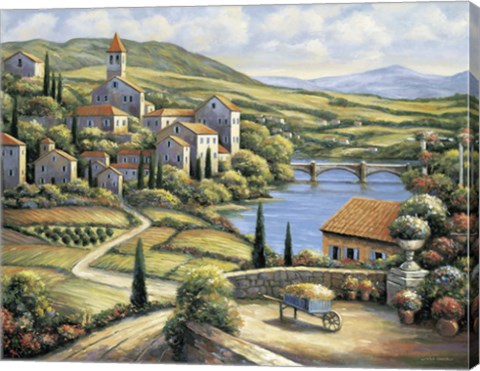 Framed Village A Print