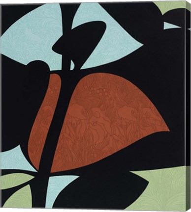 Framed Floral Abstract Print