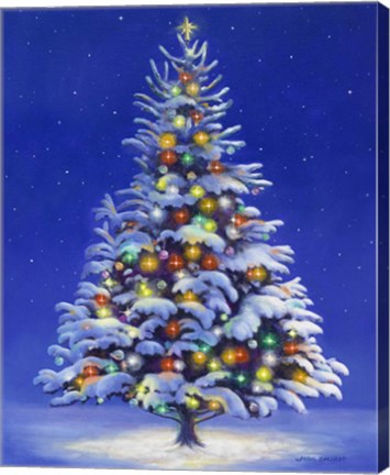 Framed Christmas Tree Print