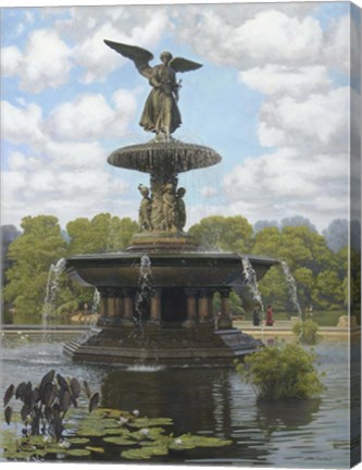 Framed Fountain I Print