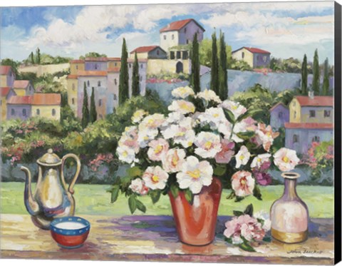 Framed Tuscan Roses Print
