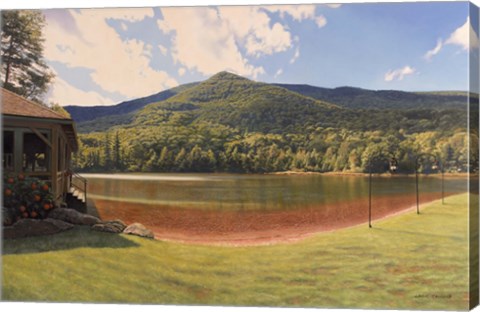 Framed Equinox Pond I Print