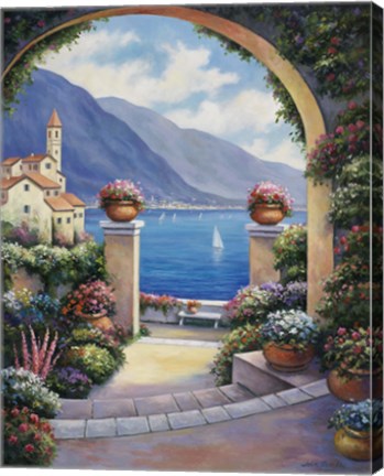 Framed Mediterranian Archway Print