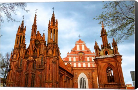 Framed Church of St Anne in Vilnius, Lithuania Print