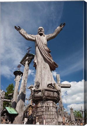 Framed Hill of Crosses, Siauliai, Central Lithuania, Lithuania II Print