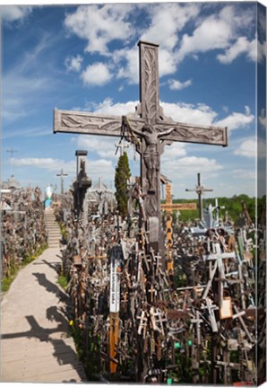 Framed Hill of Crosses, Siauliai, Central Lithuania, Lithuania II Print