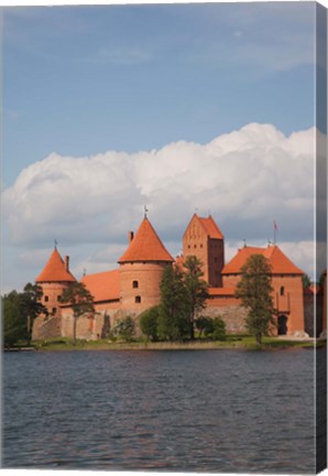 Framed Island Castle by Lake Galve, Trakai, Lithuania III Print