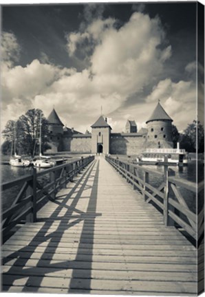 Framed Island Castle by Lake Galve, Trakai, Lithuania IV Print