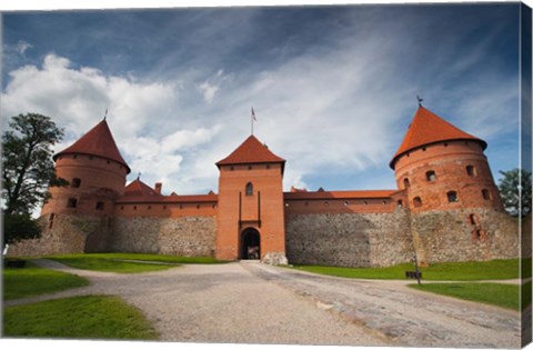 Framed Island Castle by Lake Galve, Trakai, Lithuania VI Print