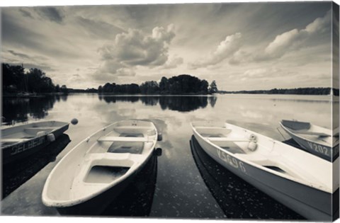 Framed Lake Galve, Trakai Historical National Park, Lithuania II Print