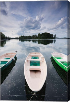 Framed Lake Galve, Trakai Historical National Park, Lithuania III Print