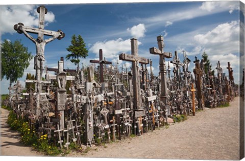 Framed Lithuania, Siauliai, Hill of Crosses, Christianity III Print