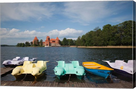 Framed Lithuania, Trakai Historical NP, Lake Galve Print