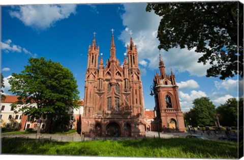 Framed St Anne and Bernardine Churche, Vilnius, Lithuania Print