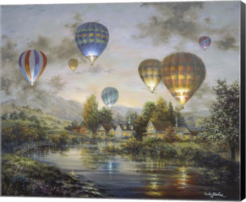 Framed Balloon Glow Print