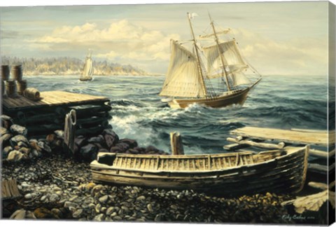 Framed Coastal New England Print