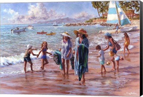 Framed On The Beach Print