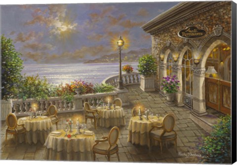 Framed Romantic Dining Invitation Print