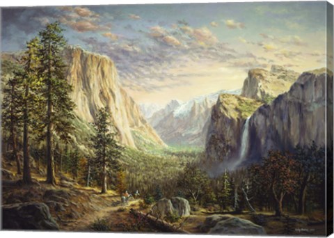 Framed Riding The Range Print