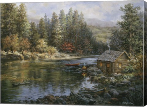 Framed Camper&#39;s Haven Print