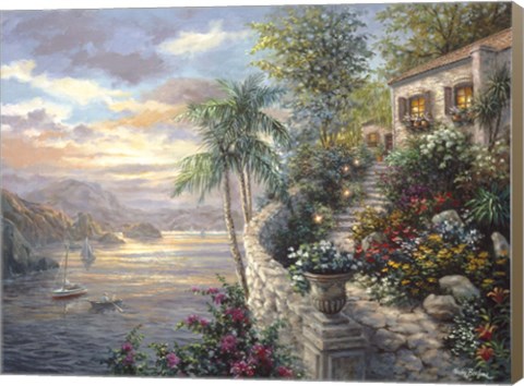 Framed Tranquil Sea Print