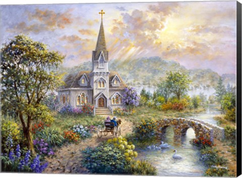 Framed Pray For World Peace Print