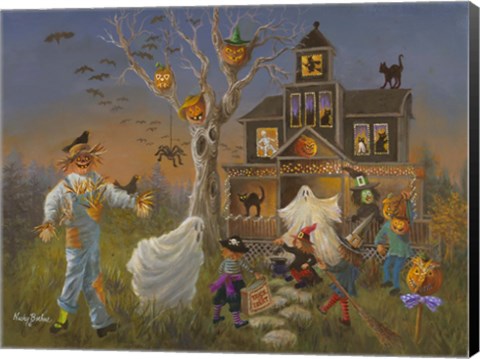 Framed Spooky Halloween Print