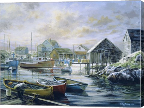 Framed Good Catch For A Lazy Day Print