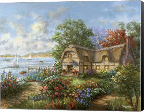 Framed Seacove Cottage Print