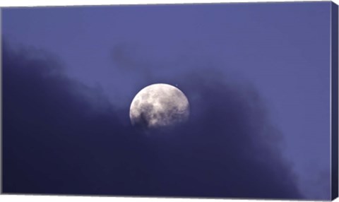 Framed Moon and Jupiter in a very close Conjunction Print