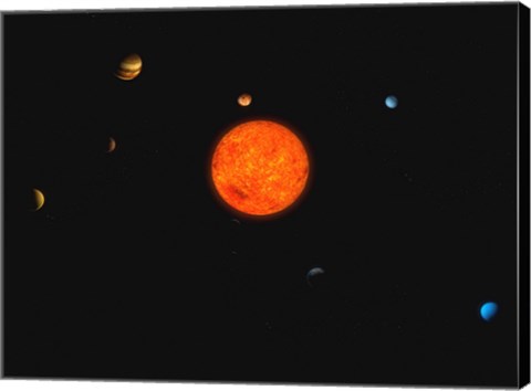 Framed Solar System II Print