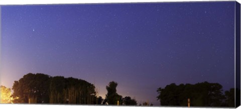 Framed Wide Panorama of Comet Panstarrs, Mercedes, Argentina Print