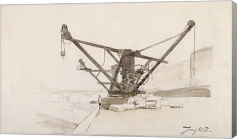 Framed Lifting Machine Print