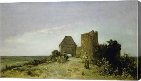 Framed Ruins Of The Chateau De Rosemont, 1861 Print