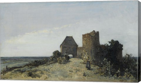 Framed Ruins Of The Chateau De Rosemont, Nievre, 1861 Print