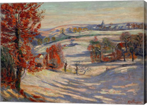 Framed Snow In Ivry, 1895 Print