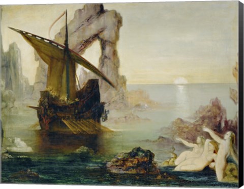 Framed Ulysses And The Sirens, 1875-1880 Print