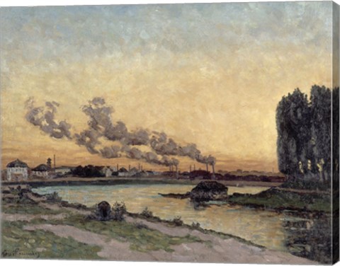 Framed Sunset At Ivry, 1878 Print