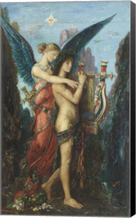 Framed Hesiod And The Muse, 1891 Print