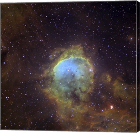 Framed NGC 3324, also known as the Gabriela Mistral Nebula located in the Constellation Eta Carinae Print