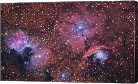 Framed star forming region in the Constellation of Sagittarius Print