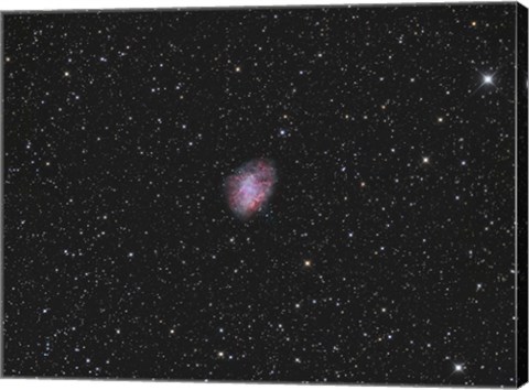 Framed Crab Nebula, a supernova remnant in the Constellation of Taurus Print