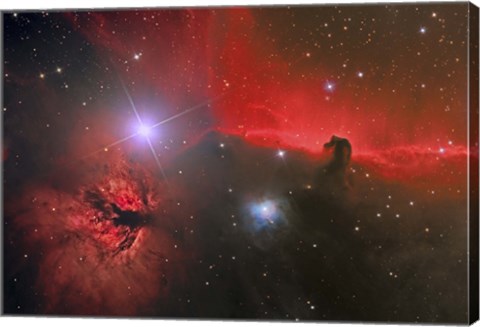 Framed Horsehead Nebula in the Constellation Orion Print