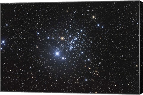 Framed NGC 457 is an open star cluster in the Constellation Cassiopeia Print