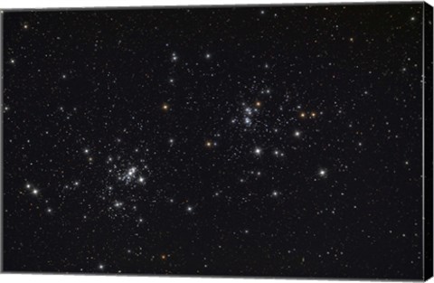 Framed Double Cluster in the Constellation Perseus Print